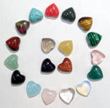 10mm Tiger Eye Stone Cabochons Bead Heart Shape 30pcs