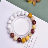 10mm Turquoise Egg Yolk Stone Bracelet for Men Women