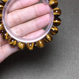 10mm Yellow Tiger Eye Stone Bracelet Jewelry Men Women Luck Reiki Crystal Beads