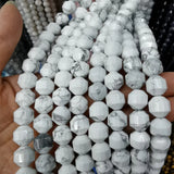10mm Faceted Natural Stone Beads for Jewelry Making