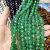 10mm Faceted Natural Stone Beads for Jewelry Making