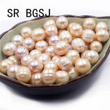 Mixed Pink Purple Freshwater Pearl Gems 10mm DIY Loose Beads