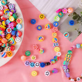 10mm Polymer Clay Beads Set Fruit Smiley Clay Beads for Jewelry Making