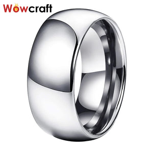 10mm Tungsten Carbide Rings Men Wedding Band Polished Domed Classic Couples