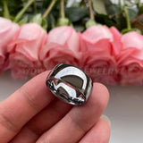 10mm Tungsten Carbide Rings Men Wedding Band Polished Domed Classic Couples