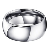 10mm Tungsten Carbide Rings Men Wedding Band Polished Domed Classic Couples