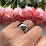 10mm Tungsten Carbide Rings Men Wedding Band Polished Domed Classic Couples
