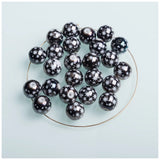 10mm Christmas Star Pattern Glass Beads for DIY
