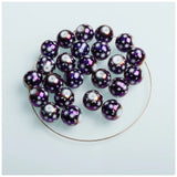 10mm Christmas Star Pattern Glass Beads for DIY