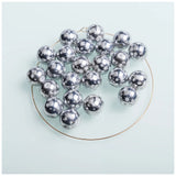 10mm Christmas Star Pattern Glass Beads for DIY