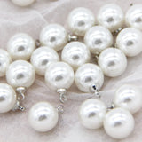 10mm Faux Pearl Metal Shank Buttons Clothing Wedding Shirt Dress Sewing