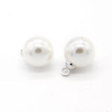 10mm Faux Pearl Metal Shank Buttons Clothing Wedding Shirt Dress Sewing