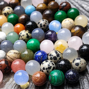 10mm Pink Quartz Stone Beads Ball Charms Healing Crystal DIY Decoration