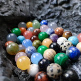 10mm Pink Quartz Stone Beads Ball Charms Healing Crystal DIY Decoration
