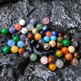 10mm Pink Quartz Stone Beads Ball Charms Healing Crystal DIY Decoration