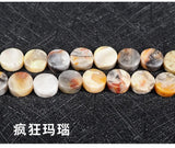 10mm Semi-precious Stone Loose Bead Strand - 12 Colors For DIY Necklace