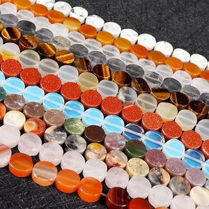 10mm Semi-precious Stone Loose Bead Strand - 12 Colors For DIY Necklace