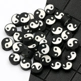 10mm Tai Chi Clay Beads Yin Yang Loose DIY Jewelry Making