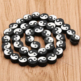 10mm Tai Chi Clay Beads Yin Yang Loose DIY Jewelry Making