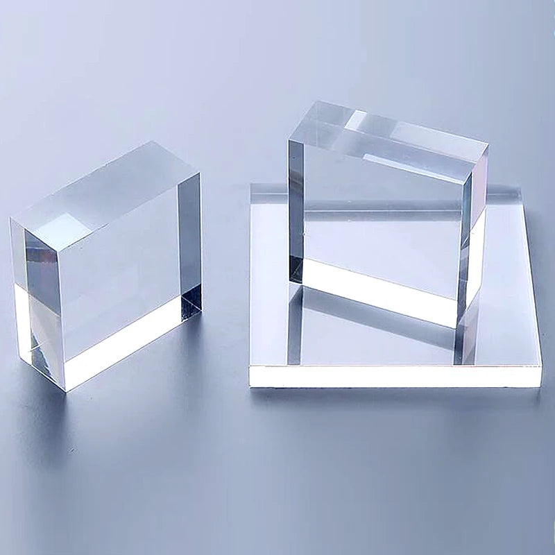 10mm Thick Clear Acrylic Perspex Sheet Size Shape DIY Sign Dust Plate