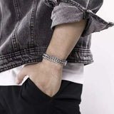 10mm Stainless Steel Men's Bracelet Chain Vintage Hiphop Punk Gift