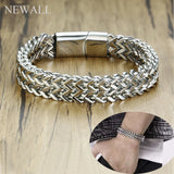 10mm Stainless Steel Men's Bracelet Chain Vintage Hiphop Punk Gift