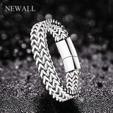 10mm Stainless Steel Men's Bracelet Chain Vintage Hiphop Punk Gift