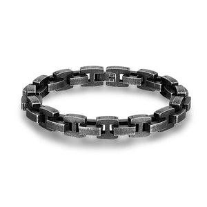 10mm Wide Men Stainless Steel Vintage Bicycle Chain Bracelet