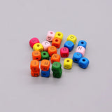 10mm Wooden Alphabet Beads for DIY Baby Teething Dummy Holder - 100PC