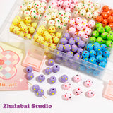 10mm Japanese Candy Dot Acrylic Beads DIY Necklace Bracelet Material