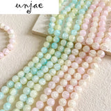 10mm Jade Crushed Gradient Glass Round Beads DIY Hand-Beaded Material