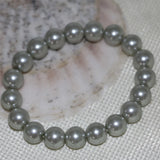 10mm Silver Shell Pearl Bracelet for Women DIY