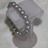 10mm Silver Shell Pearl Bracelet for Women DIY