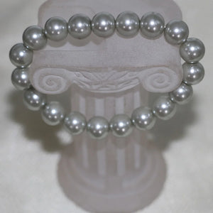 10mm Silver Shell Pearl Bracelet for Women DIY
