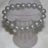 10mm Silver Shell Pearl Bracelet for Women DIY