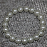 10mm Silver Shell Pearl Bracelet for Women DIY