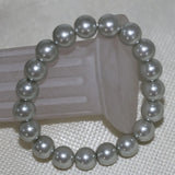 10mm Silver Shell Pearl Bracelet for Women DIY