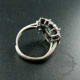 10mm Flower Round Bezel Tray 925 Sterling Silver Ring Setting