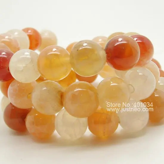 10mm Carnelian Agate Round Bead Strand 16 inch