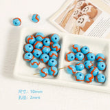 10mm Hand-Drawn Planet Acrylic Beads for DIY Necklace Bracelet