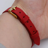 10mm Belt Bracelet Microfiber Leather Watchband