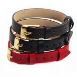 10mm Belt Bracelet Microfiber Leather Watchband