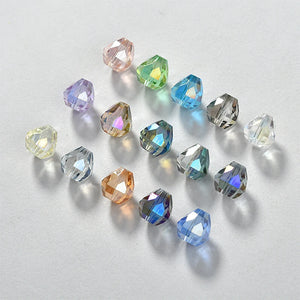 10mm Fat Water Drop Crystal Beads DIY Jewelry Accessories