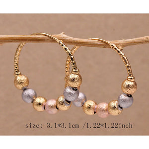 Heart Hoop Earrings Plated Copper Women Jewelry Wedding Party Gift