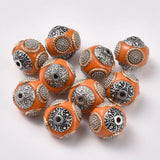 10pc Rhinestone Plated Beads w/ Alloy Cores 14~16mm for DIY Jewelry Making