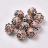 10pc Rhinestone Plated Beads w/ Alloy Cores 14~16mm for DIY Jewelry Making