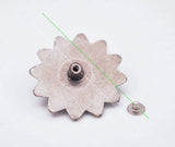 10pc 37mm Silver Turquoise Flower Star Concho DIY Leathercraft Leather Project