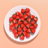 10pc 3D Strawberry Resin Charms Dangle Loop Pendants for Jewelry Making