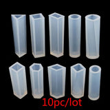 10pc/5pc/3pc Resin Molds Pendant Assorted Shapes Silicone Pendant DIY Molds