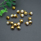 10pc Natural Pearl Button Shape Charms for Jewelry Necklace Making